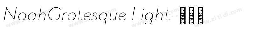 NoahGrotesque Light字体转换